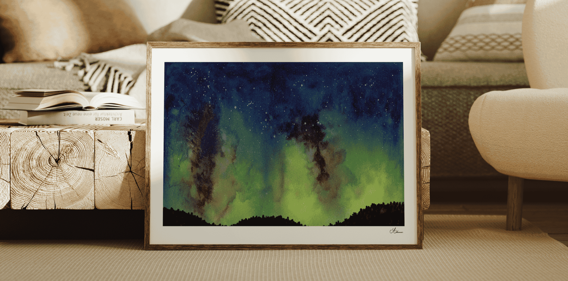 Emerald Aurora Print